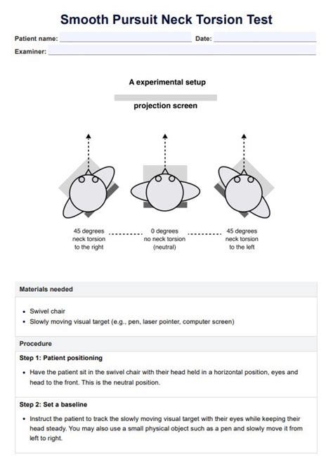 smooth pursuit torsion test|Objective Vestibular Assessment .